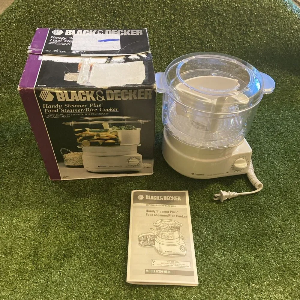 Black and Decker Handy Steamer  Food Steamer/Rice Cooker Model HS90/HS10